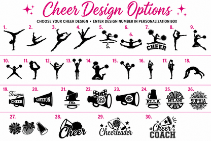 Personalized Glitter Cheer Backpack | Custom Embroidered Team Bag