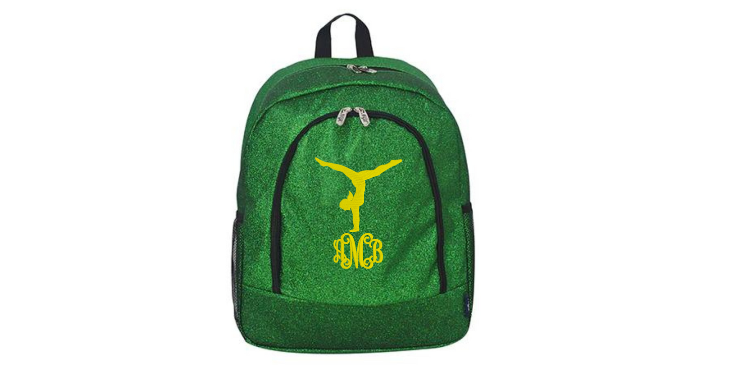 Glitter Gymnast Backpack, Shine Bright with Stylish Flair!