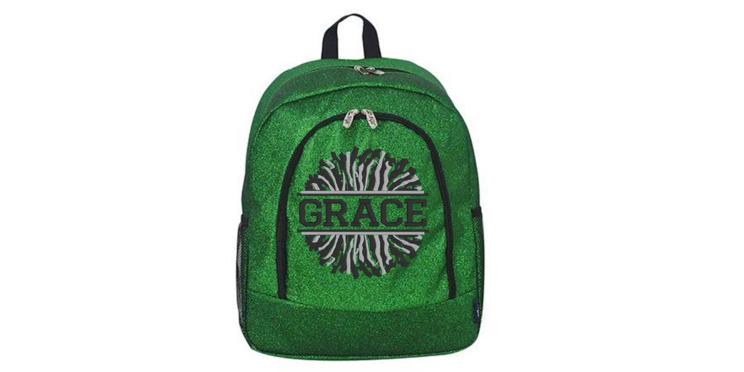 Fabulous Hot Pink Glitter Cheerleader Backpack, Sparkle with Every Cheer!