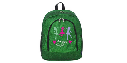 Customizable Royal Blue Glitter Dance Backpack – Stylish and Functional