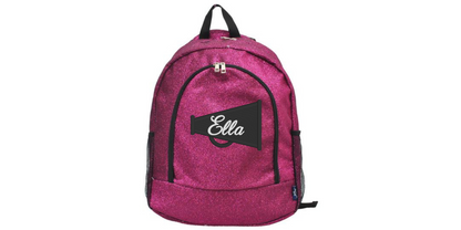 Turquoise Glitter Cheerleader Backpac, Stylish & Customizable Design