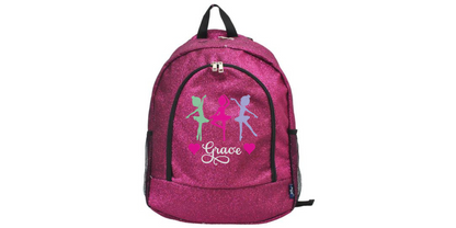 Customizable Royal Blue Glitter Dance Backpack – Stylish and Functional
