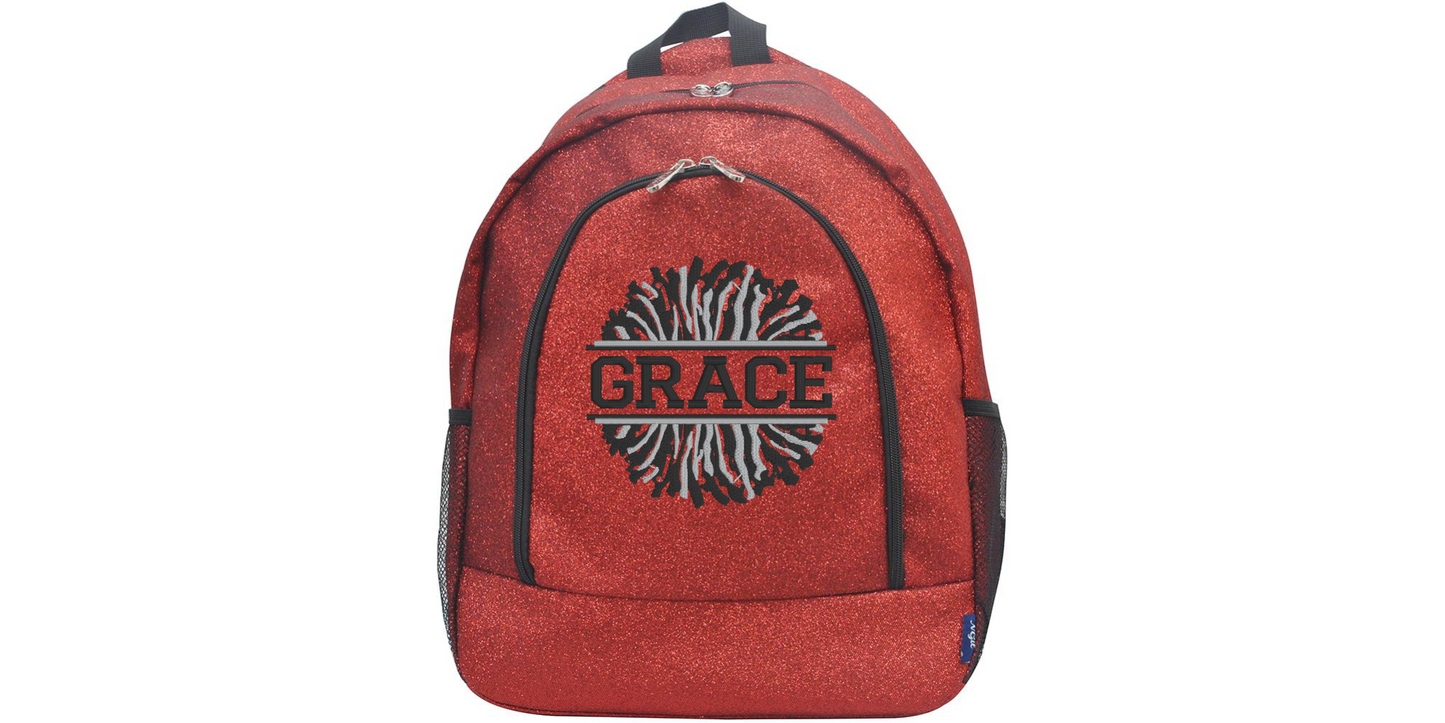 Fabulous Hot Pink Glitter Cheerleader Backpack, Sparkle with Every Cheer!