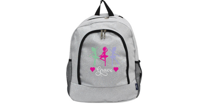 Customizable Royal Blue Glitter Dance Backpack – Stylish and Functional