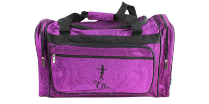 23-Inch Glitter Duffel Bag, Ideal for Dancers and Stylish Storage