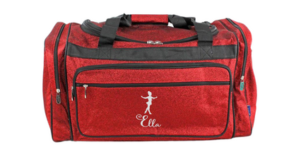23-Inch Glitter Duffel Bag, Ideal for Dancers and Stylish Storage
