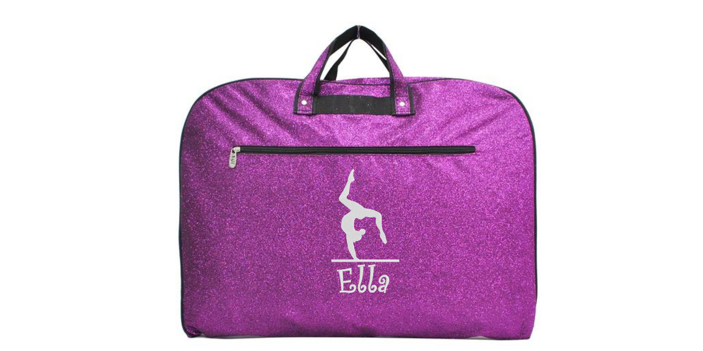 Glitter Gymnastics Uniform Bag, Personalized & Stylish