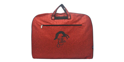 Glitter Gymnastics Uniform Bag with Embroidered Backflip Design