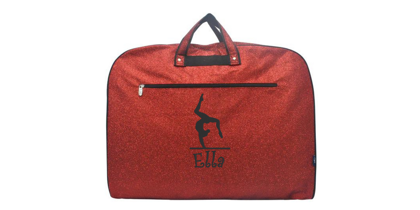 Glitter Gymnastics Uniform Bag, Personalized & Stylish