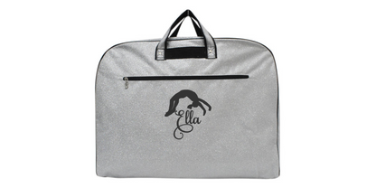 Glitter Gymnastics Uniform Bag with Embroidered Backflip Design