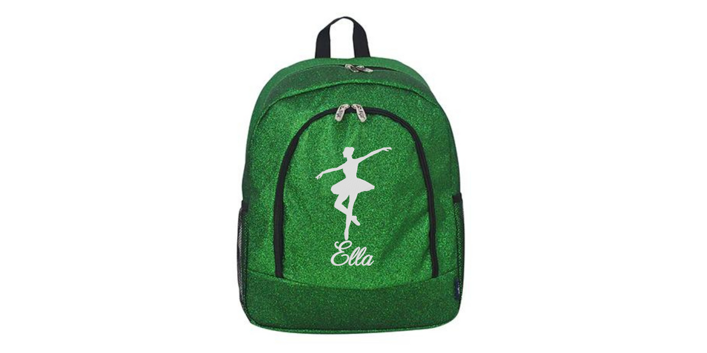 Hot Pink Glitter Dance Backpack, Shine in Style!