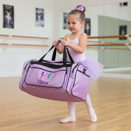 Personalized Glitter Dance Bag – Tiny Dancers & Travel