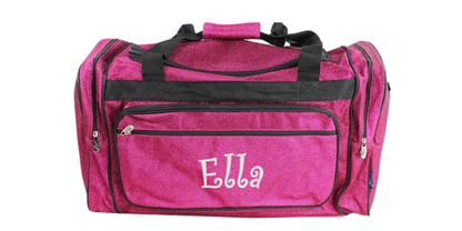 Personalized 23-Inch Glitter Monogrammed Duffel Bag, Stylish and Unique