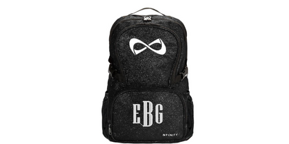 Personalized Green Glitter Nfinity Backpack for Cheer, Dance & Sports