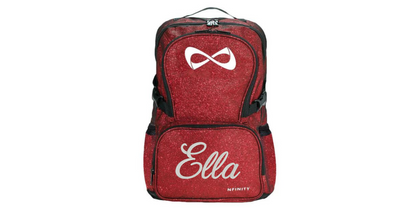 Personalized Green Glitter Nfinity Backpack for Cheer, Dance & Sports