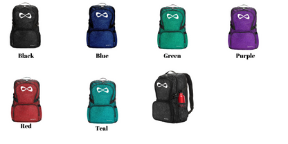 Nfinity Sparkle Glitter Backpack with Embroidered Dancer Leap Design