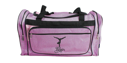 23-Inch Glitter Duffel Bag for Gymnasts, Stylish & Functional Gear