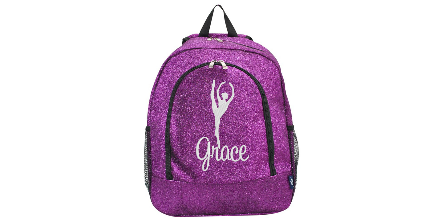 Green Glitter Dance Backpack, Sparkle with Every Step You Take!