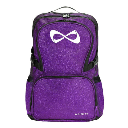 Personalized Red Glitter Cheer Backpack | Custom Nfinity Sparkle Backpack for Cheerleaders