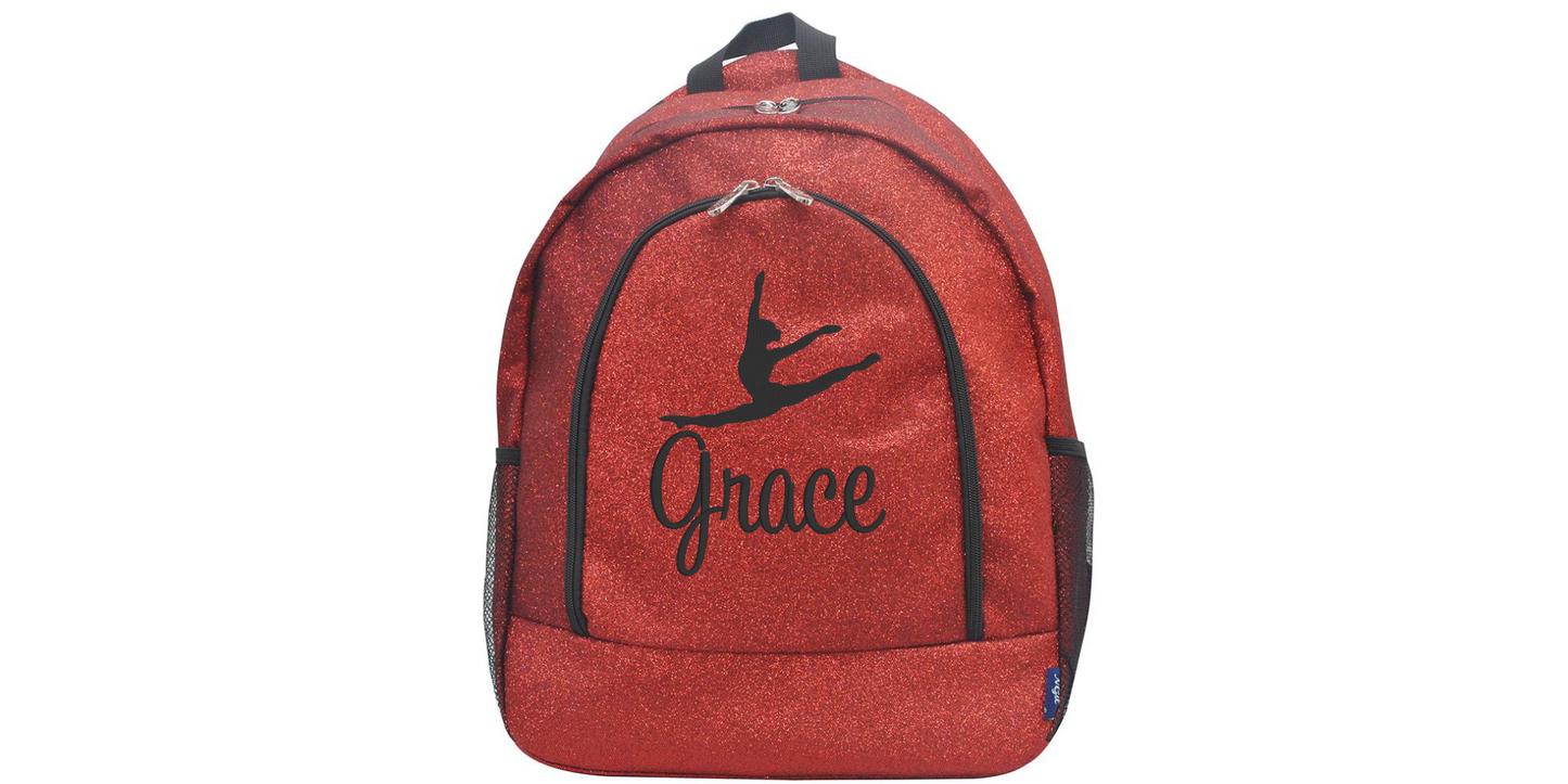 Sparkling Green Dance Backpack, Dance with Style and Flair!