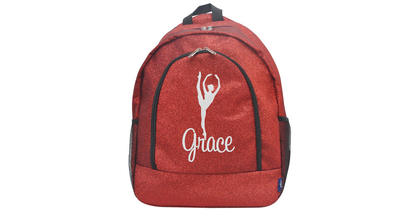 Green Glitter Dance Backpack, Sparkle with Every Step You Take!