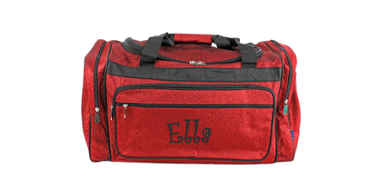 Personalized 23-Inch Glitter Monogrammed Duffel Bag, Stylish and Unique
