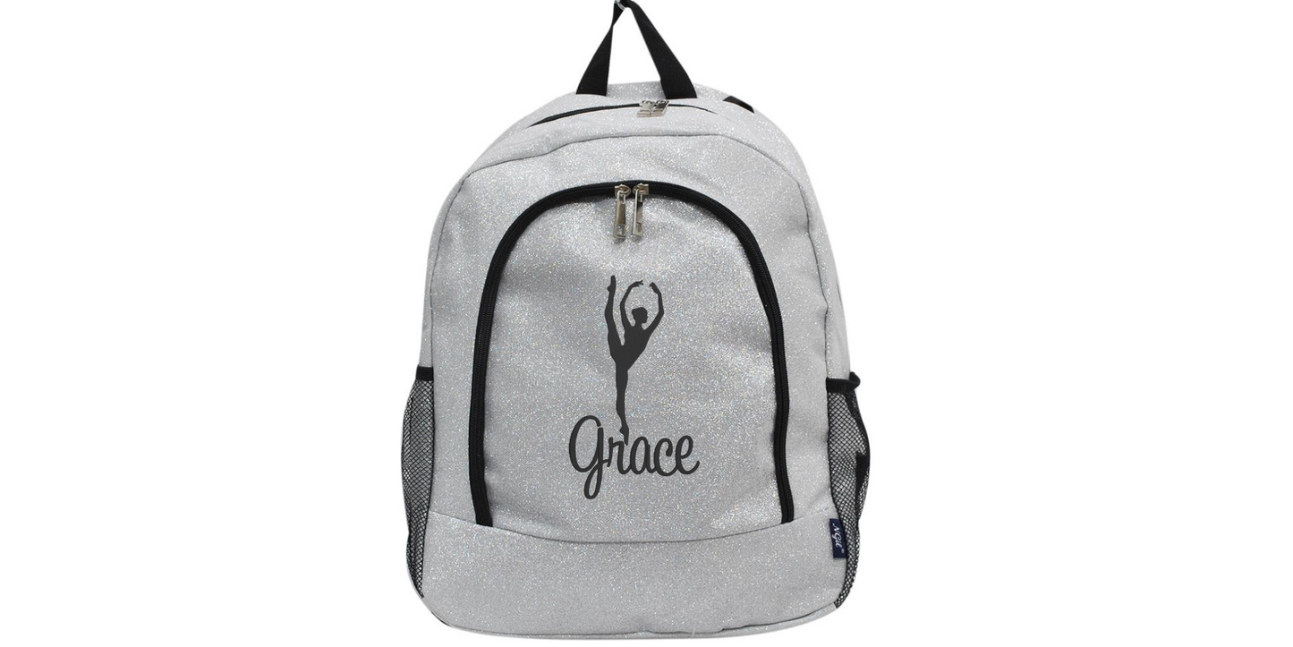 Green Glitter Dance Backpack, Sparkle with Every Step You Take!