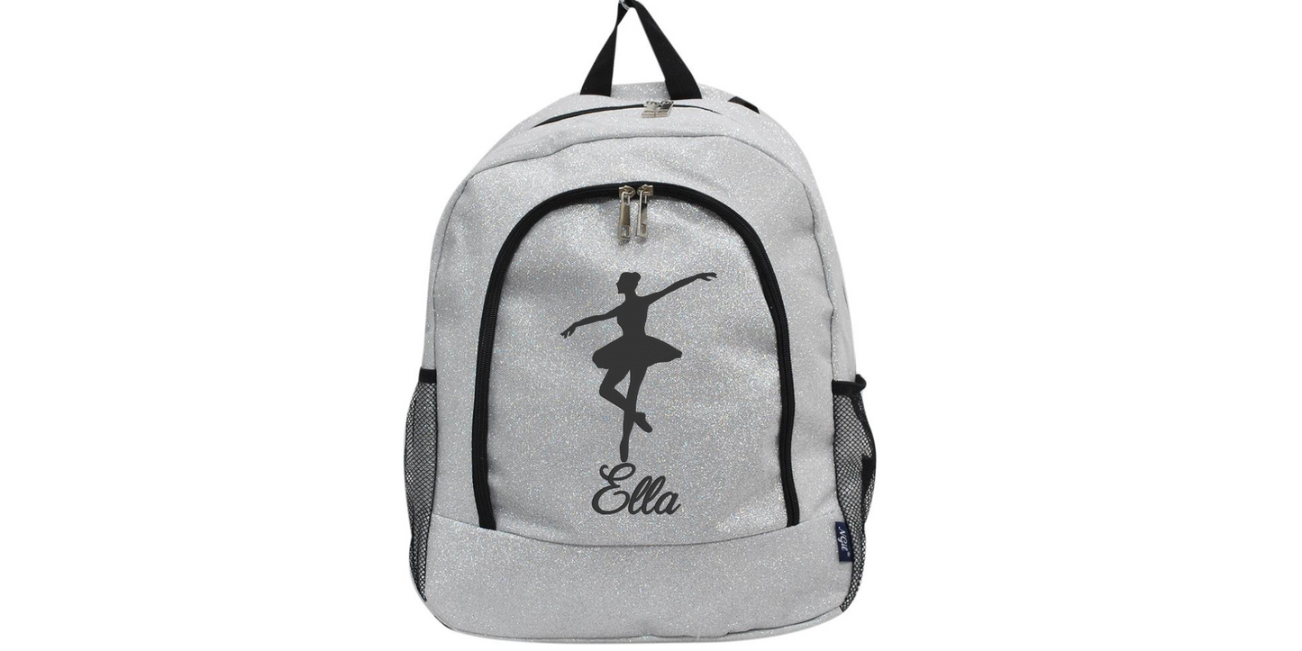 Hot Pink Glitter Dance Backpack, Shine in Style!