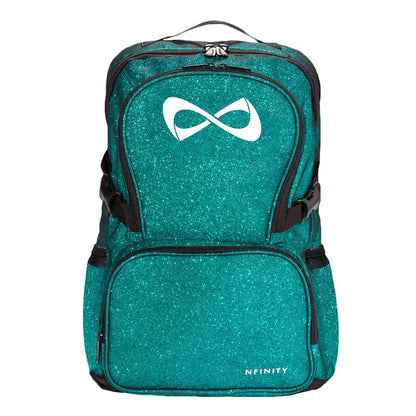 Personalized Red Glitter Cheer Backpack | Custom Nfinity Sparkle Backpack for Cheerleaders