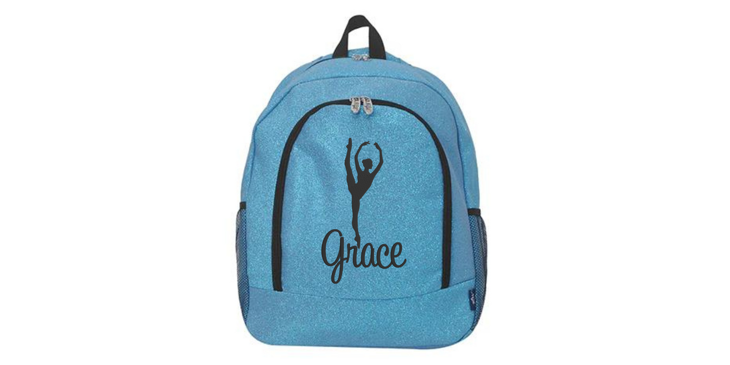 Green Glitter Dance Backpack, Sparkle with Every Step You Take!