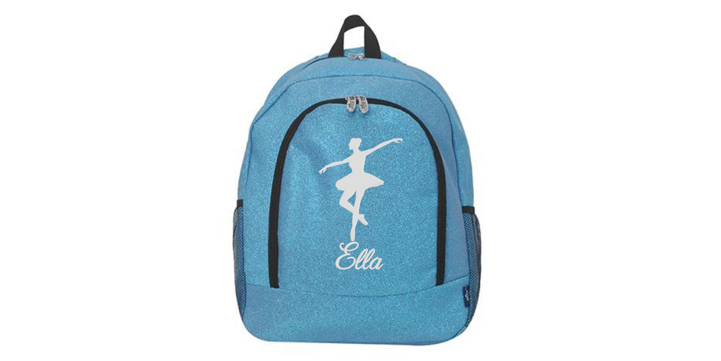 Hot Pink Glitter Dance Backpack, Shine in Style!
