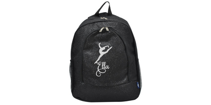 Customizable Embroidered Royal Blue Glitter Dance Backpack, Stylish and Chic