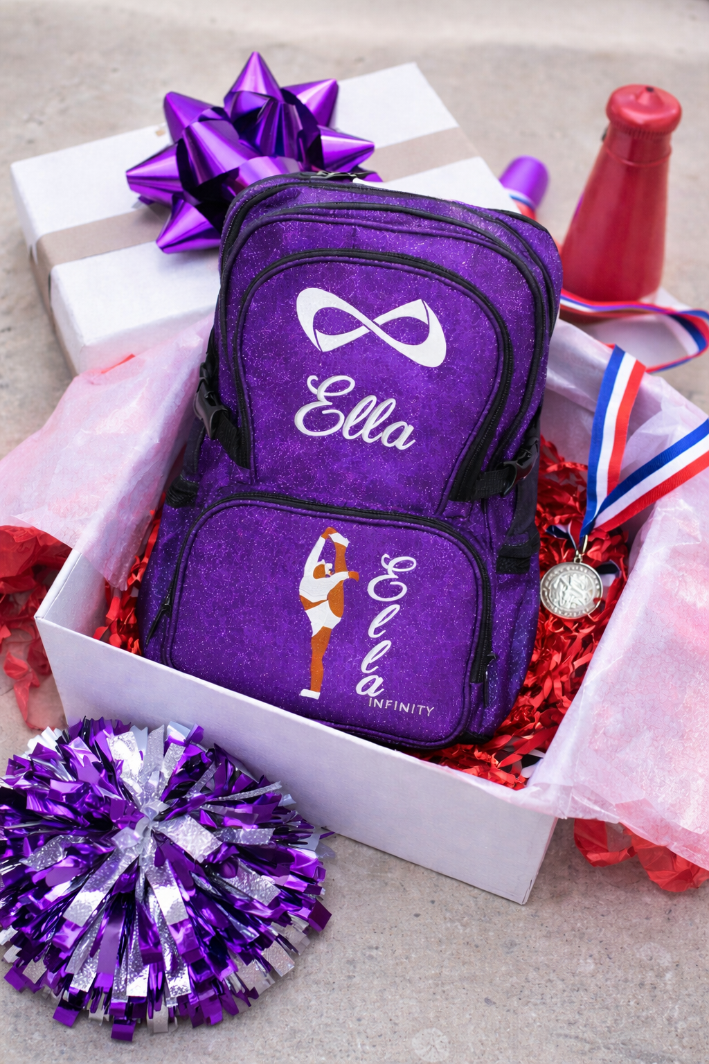Personalized Cheer Backpack – Nfinity Glitter Cheerleading Bag