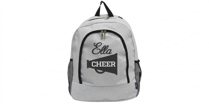 Personalized Glitter Cheer Backpack | Custom Embroidered Team Bag