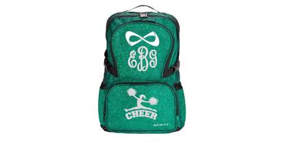 Nfinity Sparkle Glitter Cheerleader Backpack with Embroidered Design