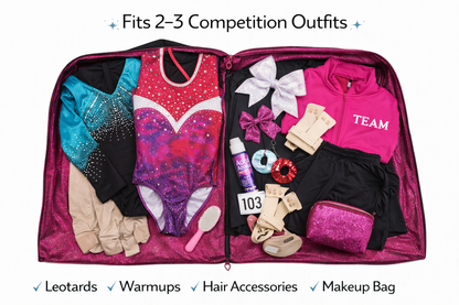 Personalized Glitter Dance Garment Bag – Custom Dancer Costume Travel Bag
