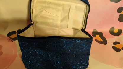 Black Glitter Makeup Bag, Stylish and Sparkly Storage Solution