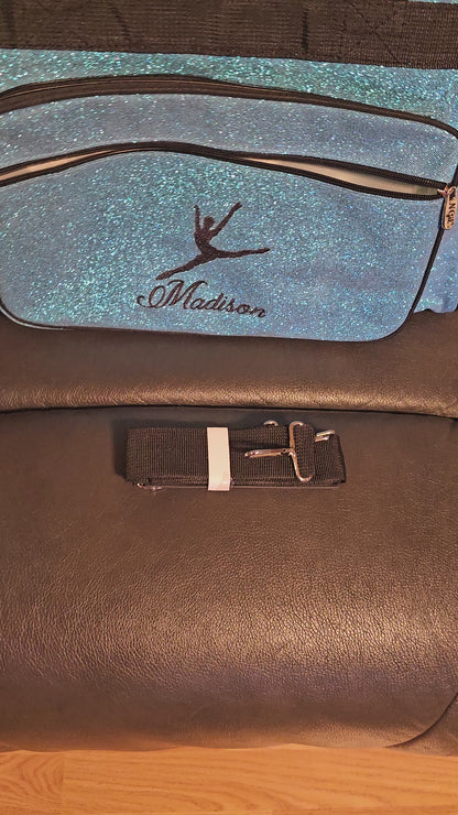 23-Inch Glitter Duffel Bag, Ideal for Dancers and Stylish Storage