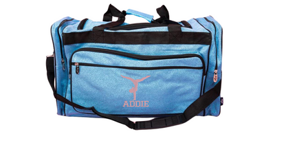 23-Inch Glitter Duffel Bag for Gymnasts, Stylish & Functional Gear